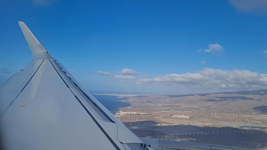 Anflug auf Gran Canaria