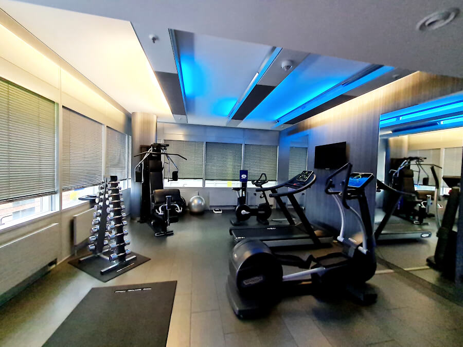 Fitnessbereich im Hotel Innside Düsseldorf Hafen